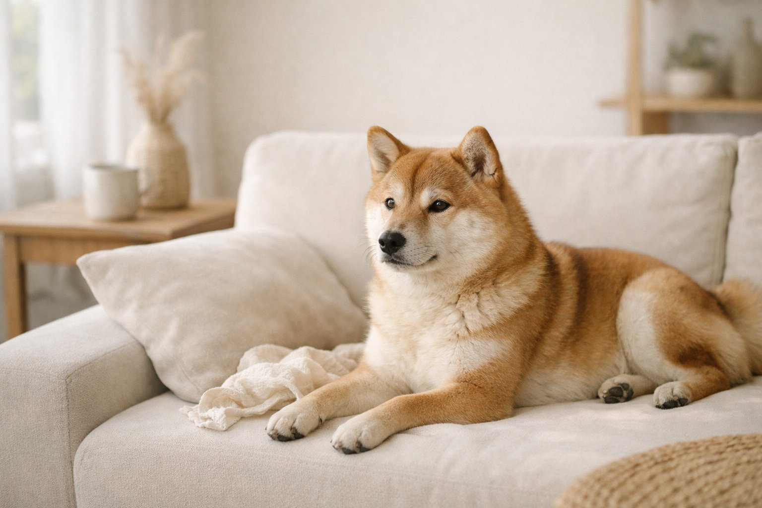 フケや乾燥肌が気になる柴犬の日常